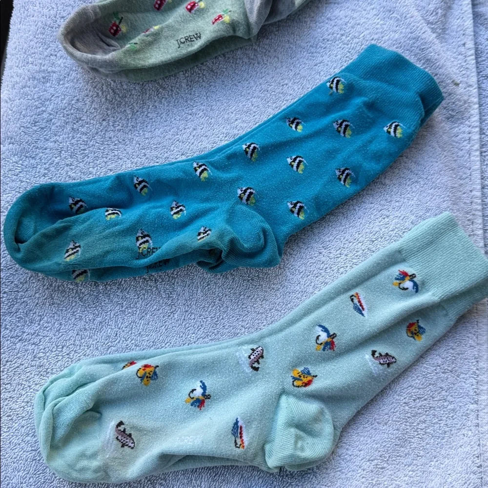 J Crew Colorful Patterned Socks Set